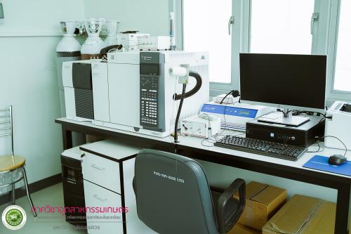 เครื่องแก๊สโครมาโตกราฟแมสสเปคโตรมิเตอร์ (Gas chromatography-olfactometry-mass spectrometry: GC-O-MS) ยี่ห้อ Agilent รุ่น 7890 B-5977B